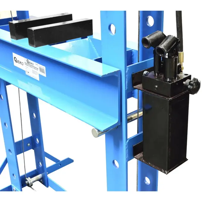 GEKO Hydraulische werkplaatspers - 50 ton - verstelbare werkhoogte - met manometer