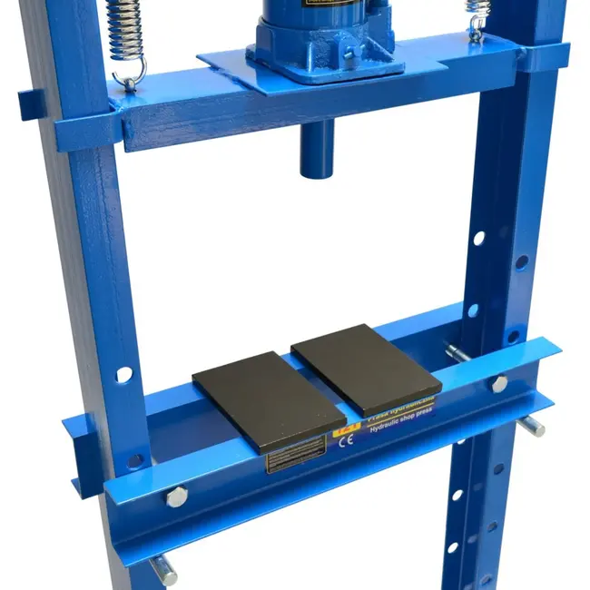 GEKO Hydraulische werkplaatspers - 12 ton - verstelbare werkhoogte - zonder manometer