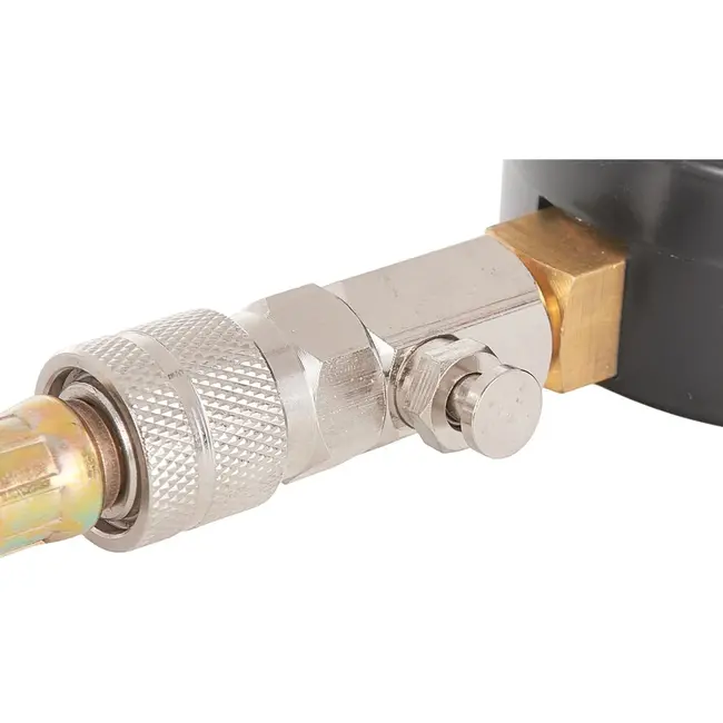 GEKO Drukmeter voor olie-verbrandingssprays - Analoge meter - Max. 20 bar - Flexibele slang 30 cm - Vervangbare meetpunten