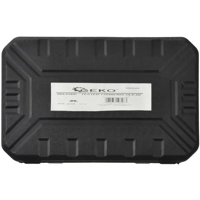 GEKO Drukmeter voor motorolie - Metalen manometer - Flexibele slang - Inclusief 3 adapters - 75mm