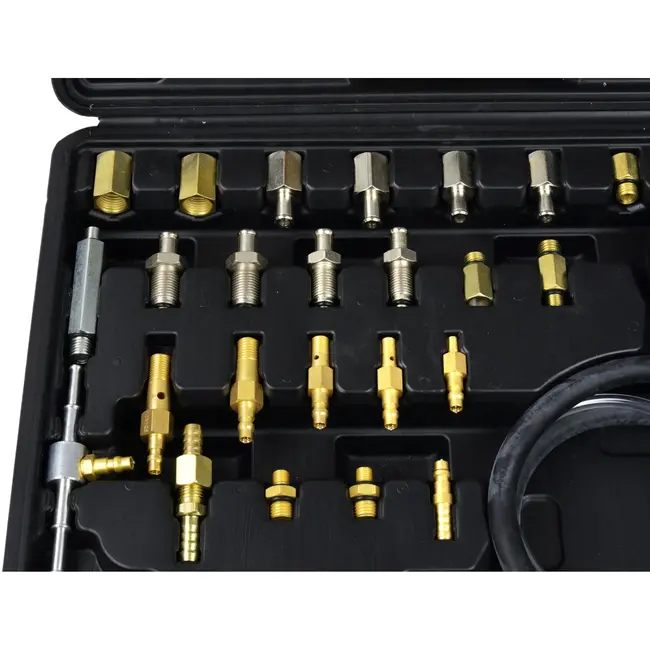 GEKO Multifunctionele brandstofdrukmeter - Dubbele schaal - Veilig meten - Geschikt voor diverse automerken