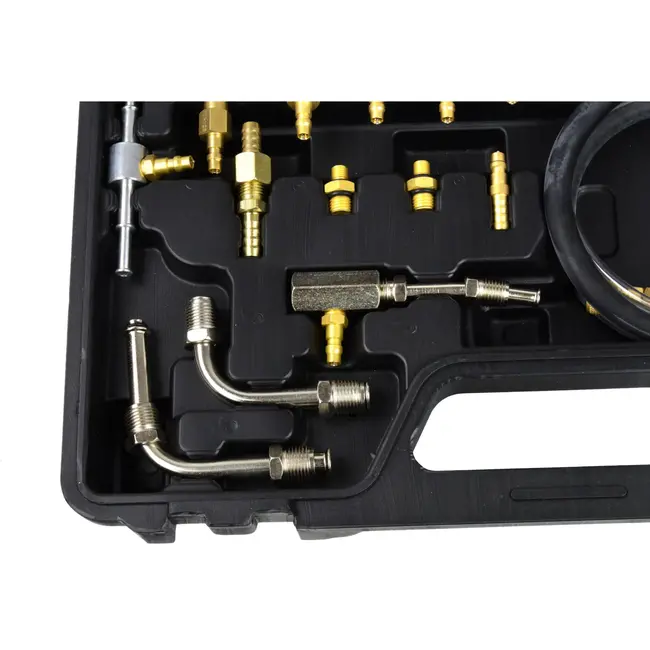 GEKO Multifunctionele brandstofdrukmeter - Dubbele schaal - Veilig meten - Geschikt voor diverse automerken