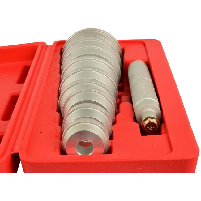 GEKO Lager- en keerringset - 10-delig - Inclusief handvat en koffer