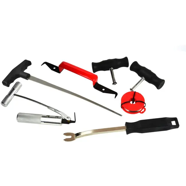 GEKO Gereedschapsset voor voorruitverwijdering - Compleet met snijtouw en handgrepen