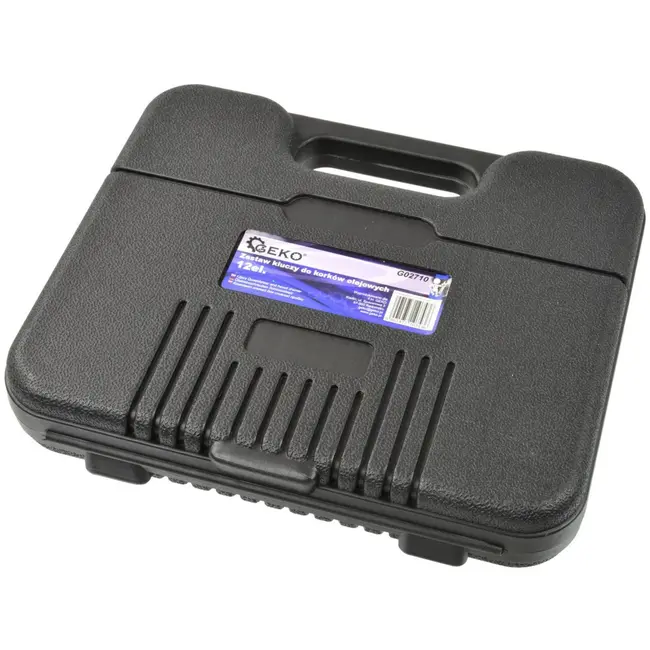 GEKO 12-delige set - vierkant en zeskant afvoer - veelzijdig gebruik - inclusief kunststof koffer