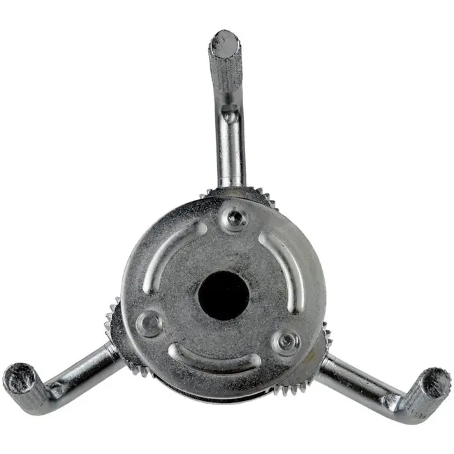 GEKO Oliefiltersleutel - Driepootontwerp - Verstelbaar 65-130 mm - Inclusief adapters