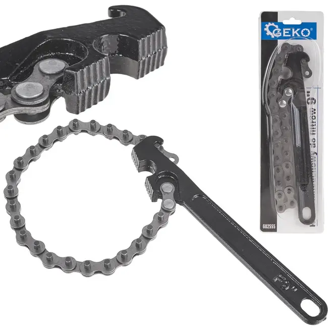 GEKO Kettingstijl oliefiltersleutel - 41 cm ketting - Geschikt voor filters tot 125 mm