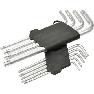 GEKO 9-delige torxsleutelset - lange arm - T10 tot T50 - extra bereik en koppel