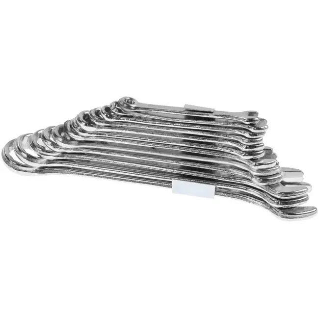 GEKO Combinatiesleutelset - 12-delig - 6-22 mm - Staal - 15° Offset
