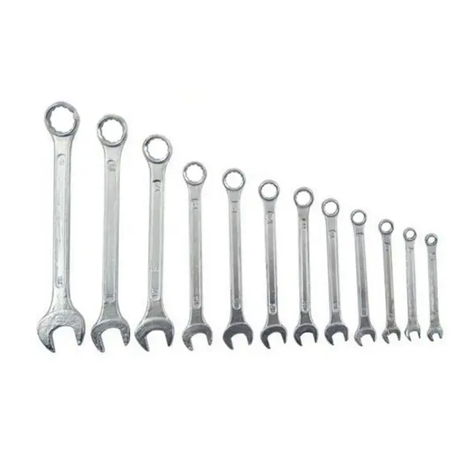 GEKO Combinatiesleutelset - 12-delig - 6-22 mm - Staal - 15° Offset