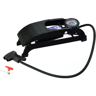 GEKO Enkelvoudige voetpomp - 7 bar druk - Stalen constructie - Anti-slip pedaal - 60 cm slang