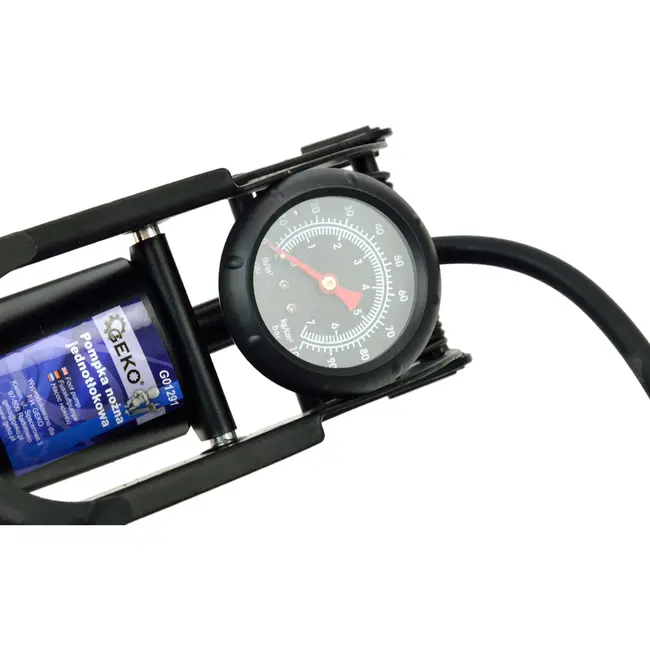 GEKO Enkelvoudige voetpomp - 7 bar druk - Stalen constructie - Anti-slip pedaal - 60 cm slang