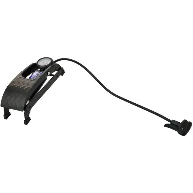 GEKO Enkelvoudige voetpomp - 7 bar druk - Stalen constructie - Anti-slip pedaal - 60 cm slang