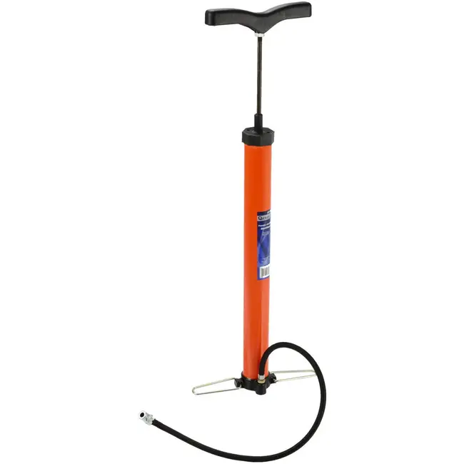 GEKO Handpomp - Stalen Vat - Comfortabele Greep - 450 mm - Inclusief Naalden