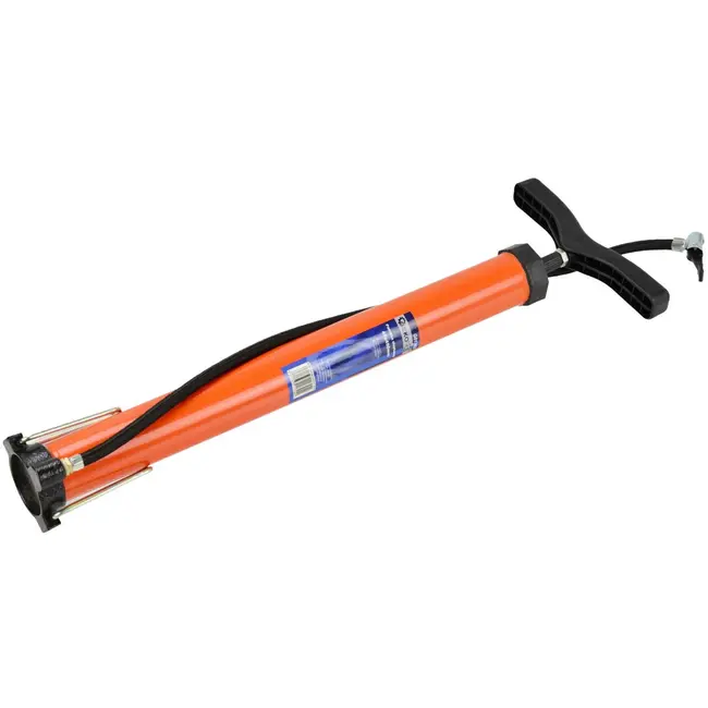 GEKO Handpomp - Stalen Vat - Comfortabele Greep - 450 mm - Inclusief Naalden