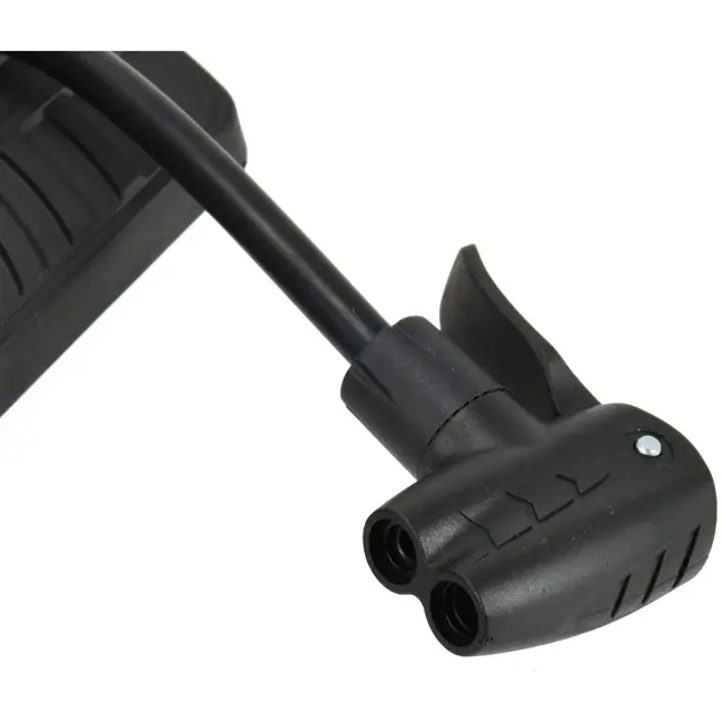 GEKO Handpomp met manometer - robuust aluminium - 530 mm hoog - duale ventielkop