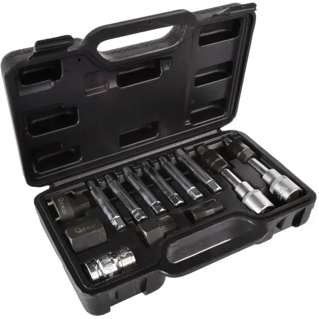 GEKO Alternator bitset - 13-delig - Hex en stervormig - Voor auto-onderhoud