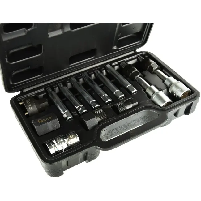 GEKO Alternator bitset - 13-delig - Hex en stervormig - Voor auto-onderhoud