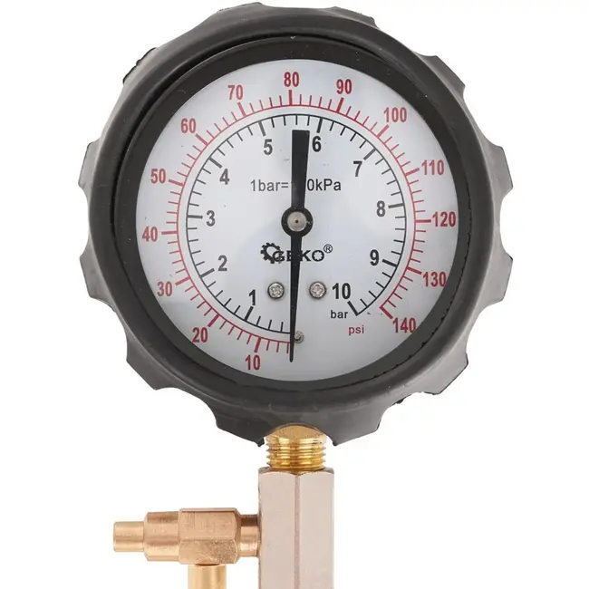 GEKO Olieverbrandingsdrukmeter - Analoge Manometer - Max. 10 Bar