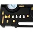 GEKO Automatische drukmeter set - 0-500 PSI - 12 adapters - 60 cm slang