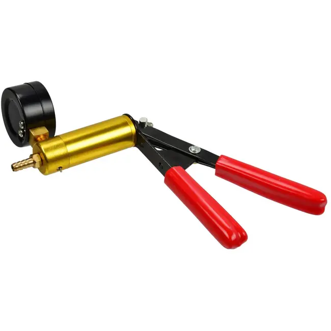 GEKO Handheld vacuümpomp - remontluchtingsset - inclusief reservoir en adapters - nauwkeurige vacuümmeter