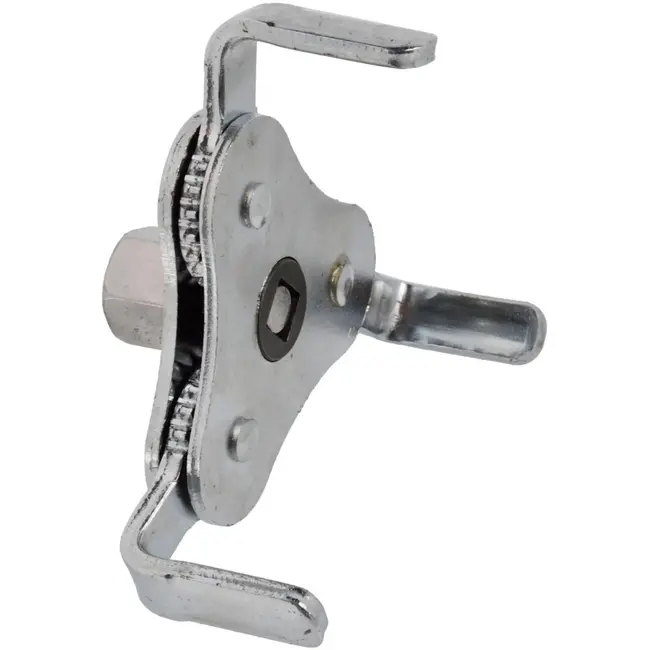 GEKO Oliefiltersleutel - Verstelbaar - Driepootontwerp - 62-120 mm - Inclusief adapters