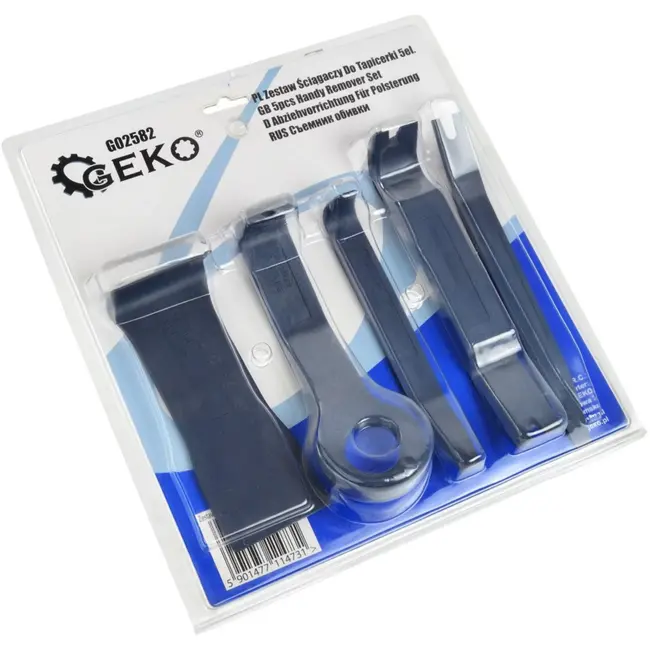 GEKO 5-delige set voor trim en bekleding - krasvrij nylon - ergonomisch ontwerp