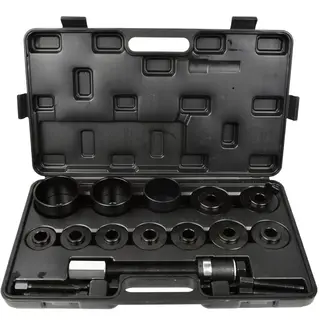 GEKO Universele voornaaf- en lagerdemontageset - 9 adapters - 3 bussen - 275 mm schroef