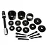 GEKO Universele voornaaf- en lagerdemontageset - 9 adapters - 3 bussen - 275 mm schroef