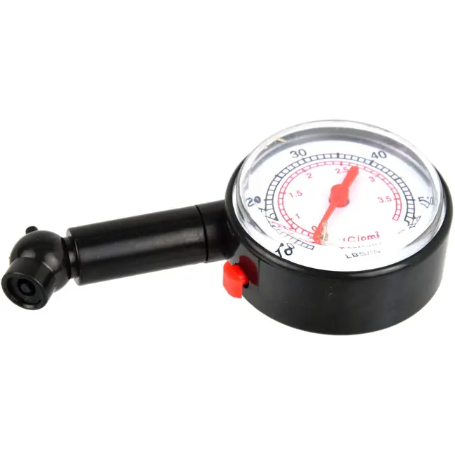 GEKO Dial bandenspanningsmeter - PSI en BAR - Drukontlastknop - 45° hoekstuk - Duurzaam plastic