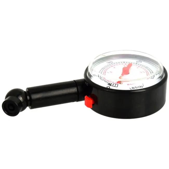 GEKO Dial bandenspanningsmeter - PSI en BAR - Drukontlastknop - 45° hoekstuk - Duurzaam plastic