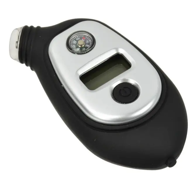 GEKO Digitale bandenspanningsmeter - met kompas en zaklamp - duurzaam kunststof