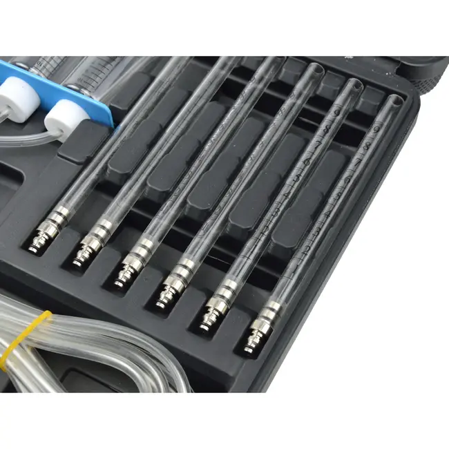 GEKO Flowmeter en adapterset - Common Rail diesel - Zwart - Inclusief 24 adapters