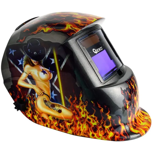 GEKO Lassershelm - Auto-dimming - UV/IR-bescherming - Verstelbare tint - Zichtveld 92,5x42,5 mm