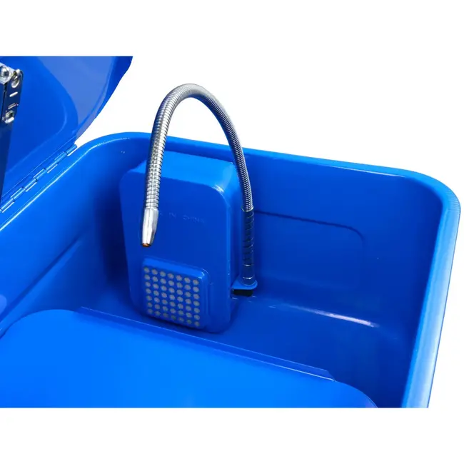 GEKO Onderdelenreiniger - 80L - Flexibele borstel - Metalen sproeikop - 230V pomp