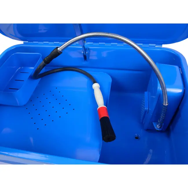 GEKO Onderdelenreiniger - 80L - Flexibele borstel - Metalen sproeikop - 230V pomp