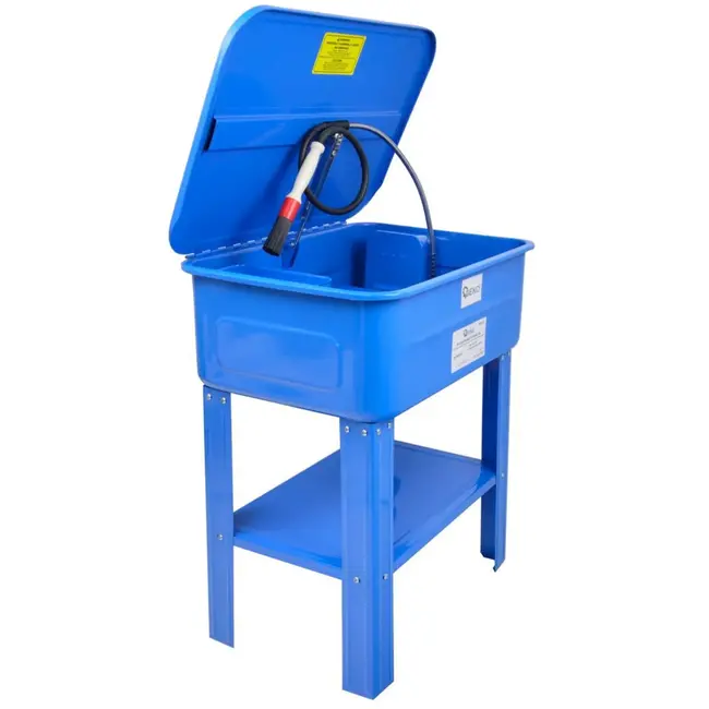 GEKO Onderdelenreiniger - 80L - Flexibele borstel - Metalen sproeikop - 230V pomp