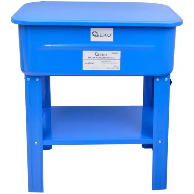 GEKO Onderdelenreiniger - 80L - Flexibele borstel - Metalen sproeikop - 230V pomp