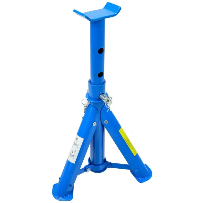 GEKO Opvouwbare assteunen - 2 ton - Veiligheidspin - Compact ontwerp - Hoogte verstelbaar - Set van 2