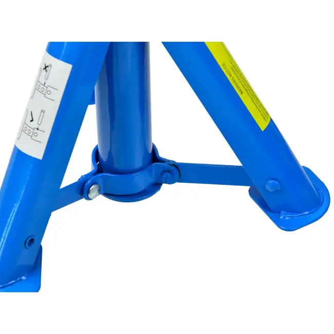 GEKO Opvouwbare assteunen - 2 ton - Veiligheidspin - Compact ontwerp - Hoogte verstelbaar - Set van 2