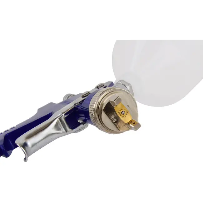 GEKO HVLP verfspuitpistool - 1,4 mm nozzle - met luchtregelaar - aluminium behuizing
