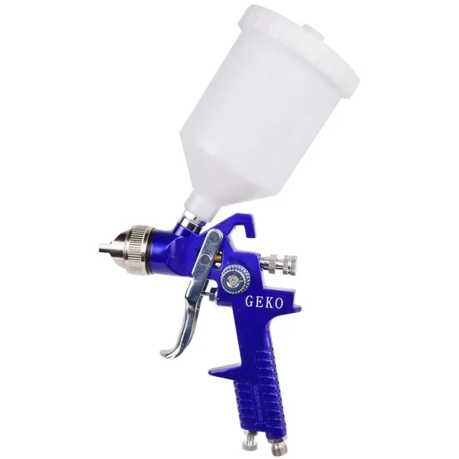 GEKO HVLP verfspuitpistool - 1,4 mm nozzle - met luchtregelaar - aluminium behuizing