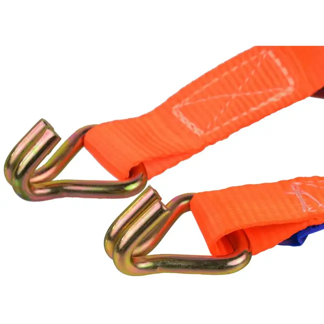 GEKO Ratchet spanband - 4m lengte - 1000 kg draagkracht - 25 mm breed - met J-haken