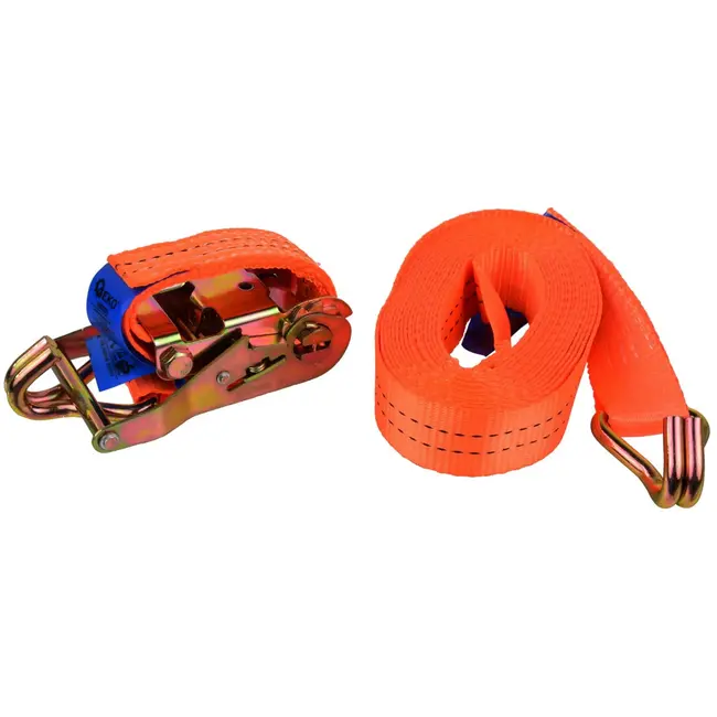 GEKO Ratchet spanband - 6m - 2000 kg - polyester - J-haken