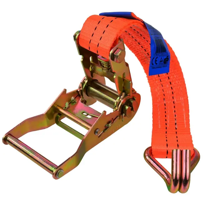 GEKO Ratchet spanband - 6m - 2000 kg - polyester - J-haken