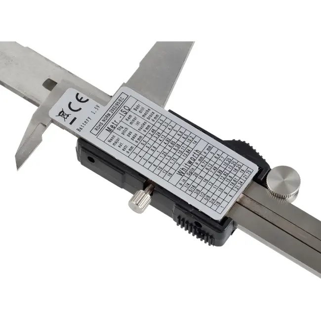 GEKO Digitale schuifmaat - roestvrij staal - 300 mm - 0,01 mm resolutie