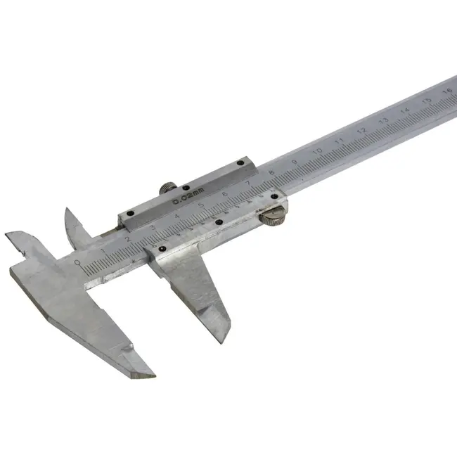 GEKO Vernier schuifmaat - precisie meting - roestvrij staal - 200 mm - 0,02 mm resolutie
