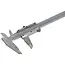 GEKO Vernier schuifmaat - precisie meting - roestvrij staal - 200 mm - 0,02 mm resolutie