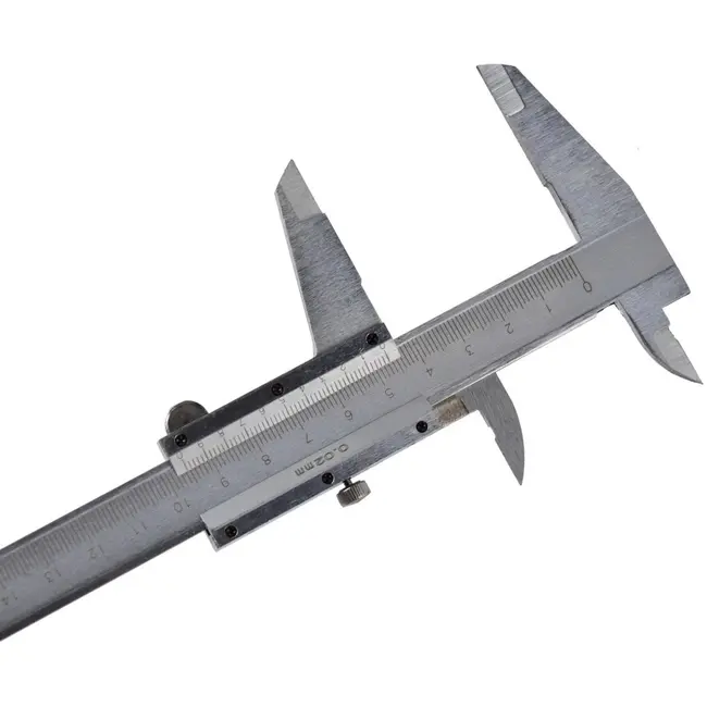 GEKO Vernier schuifmaat - precisie meting - roestvrij staal - 200 mm - 0,02 mm resolutie