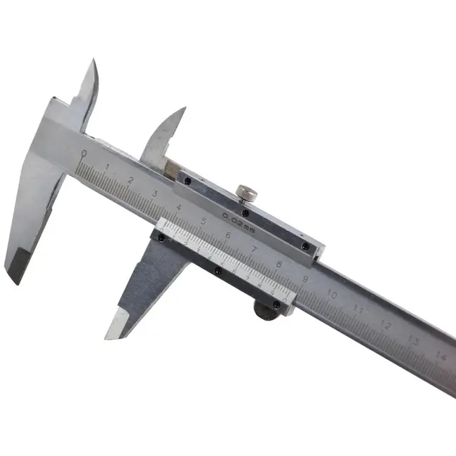 GEKO Vernier schuifmaat - precisie meting - roestvrij staal - 200 mm - 0,02 mm resolutie
